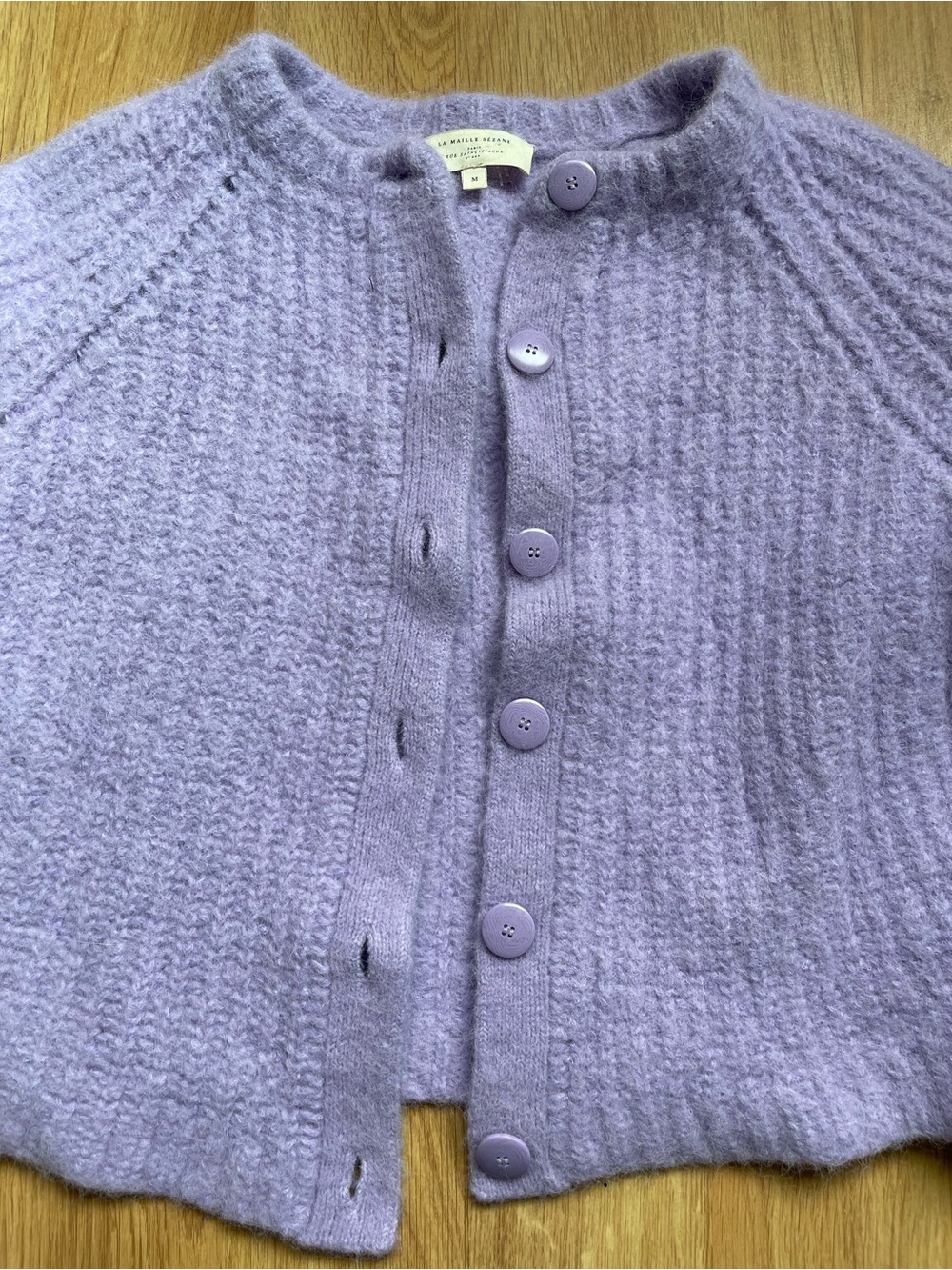 Sezane Wisteria Knit Cardigan Sweater - Women size M - Picture 3 of 9
